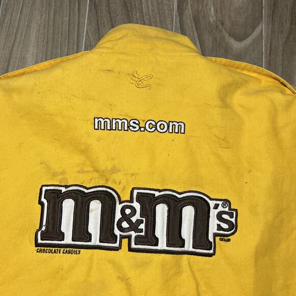 Chase Authentics M&M’s Jacket Yellow/Brown Size 3XL NASCAR Racing - Picture 9 of 16